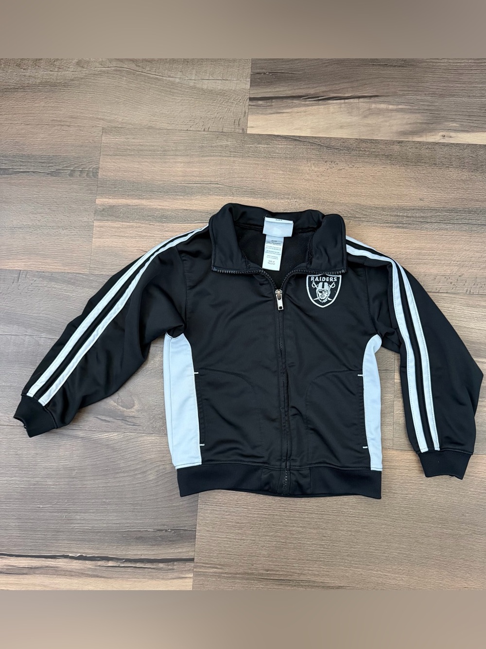 NFL Oakland Raiders Toddler Black Track Jacket Size 4T